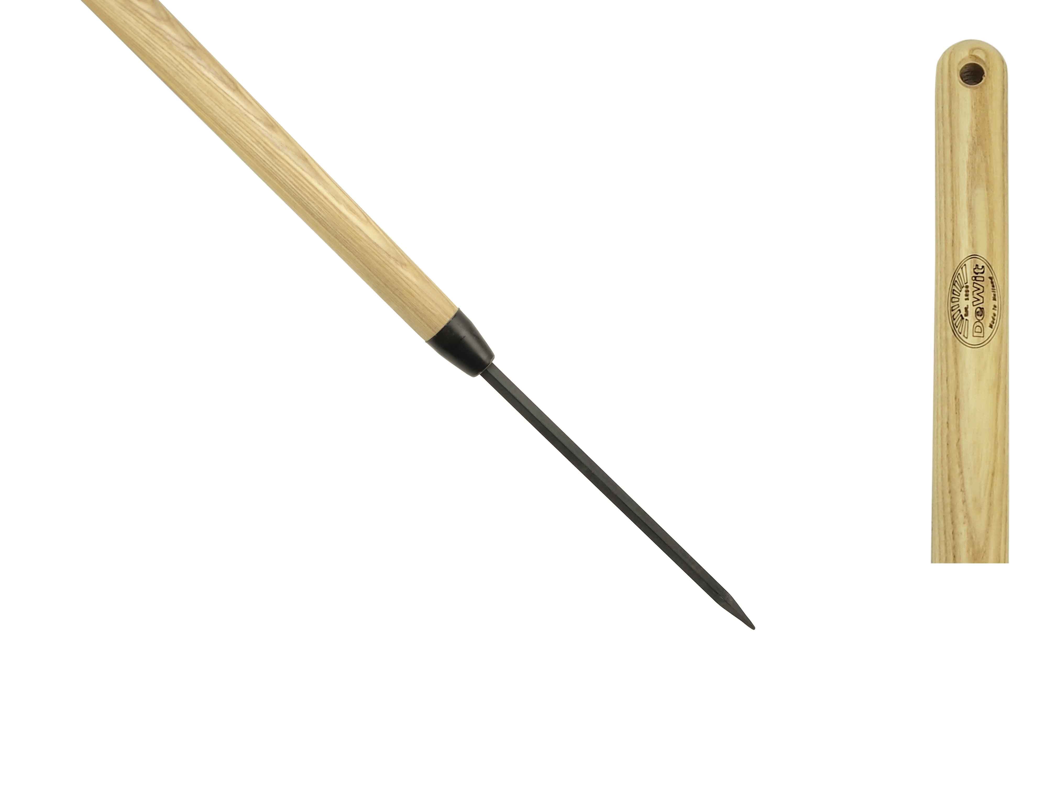 Litter picker with forged point and 75cm handle